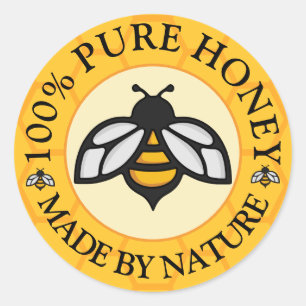 Pure Honey Classic Round Sticker