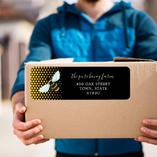 Pure Honey Custom Food Return Address Labels