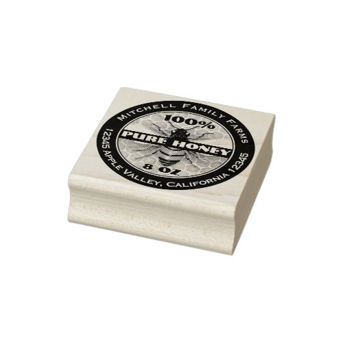 Pure Honey  Rubber Stamp