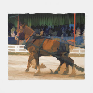 Pure Horsepower - Horse Pulling Event Fleece Blanket