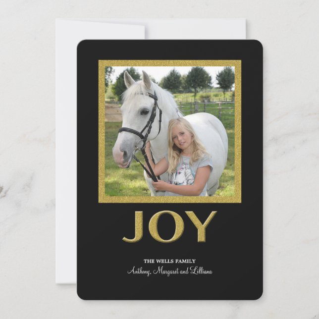 Pure Joy Photo Holiday Card (Front)