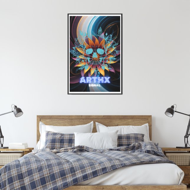 pure madness version 1. canvas print (Insitu(Bedroom))