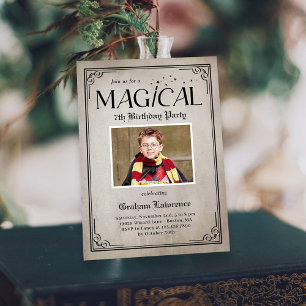 Pure Magic Birthday Halloween Party Invitation
