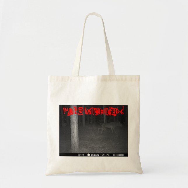 Pure Michigan Dogman Black Shuck Photo U.P. Bags (Front)