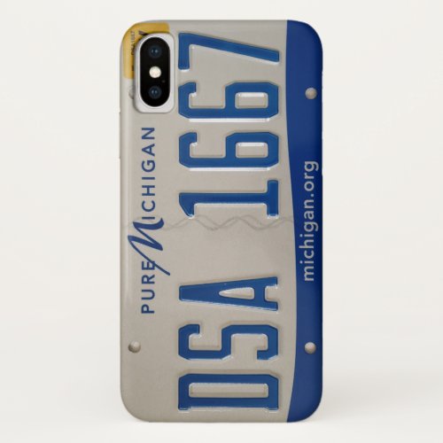 Pure Michigan license plate phone case