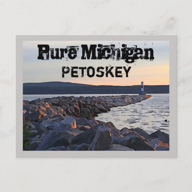 Pure Michigan Petoskey Postcard (Front)