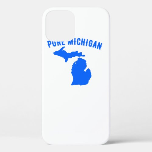 Pure Michigan Vacation Water Lake Fun Gift Idea  iPhone 12 Case