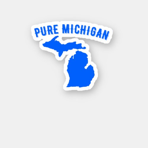 Pure Michigan Vacation Water Lake Fun Gift Idea  Sticker