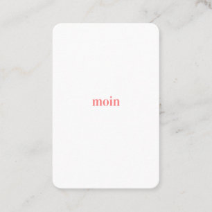Pure Moin/Hello Business Card