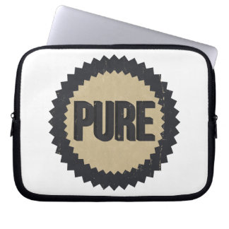 Pure motor oil vintage sign reproduction laptop sleeve