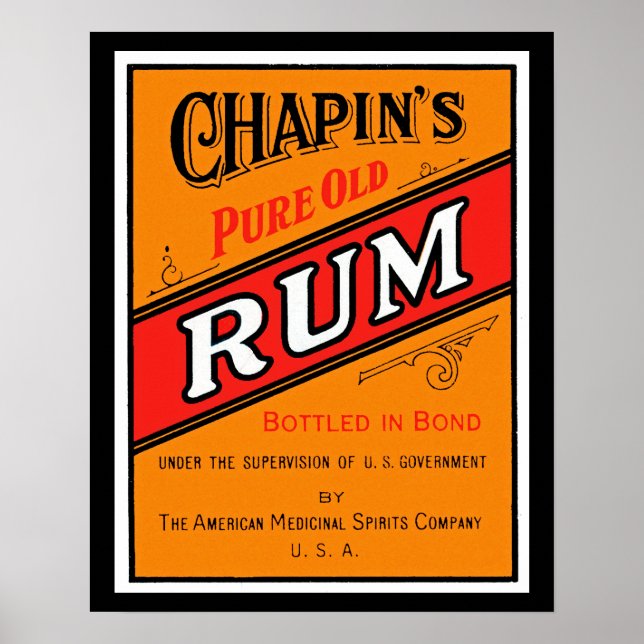 Pure Old Rum Label Chapters Poster (Front)