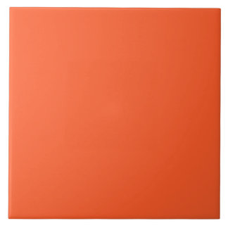 Pure Orange Ceramic Tile. Tile