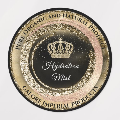  Pure Organic Golden Crown Hydration Mist Labels