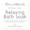 Pure Organic Vegan Handmade Bath Soak Labels