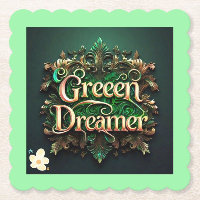 "Pure Planet Promise" Paper Coaster (Front)