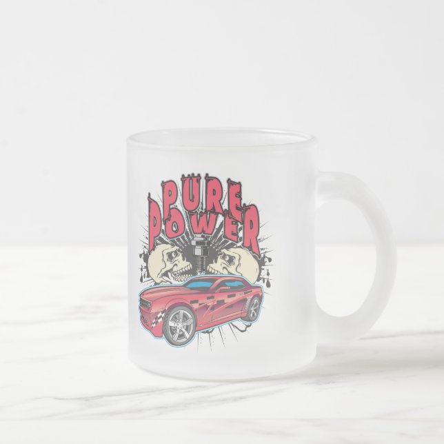 Pure Power Camaro Concept Frosted Glass Coffee Mug (Right)