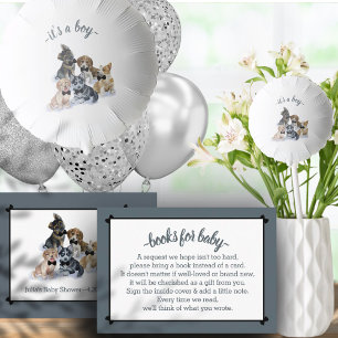 Pure Puppy   Elegant Baby Shower Books For Baby Enclosure Card
