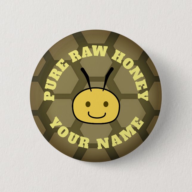 Pure Raw Honey Button (Front)