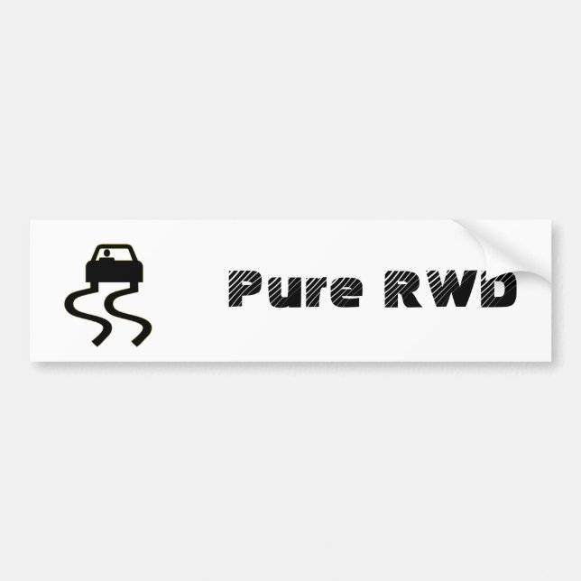 Pure RWD Bumper Sticker (Front)
