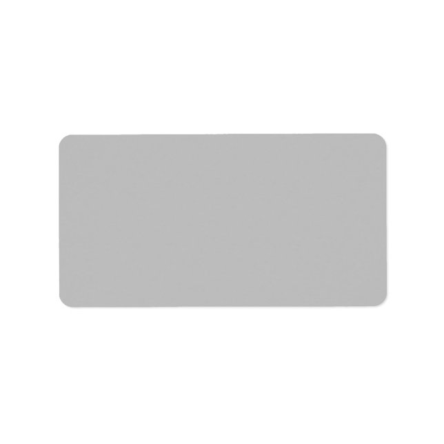 Pure Silver Solid Color Label (Front)