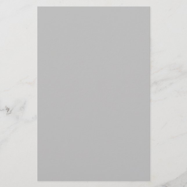 Pure Silver Solid Color Stationery (Front)