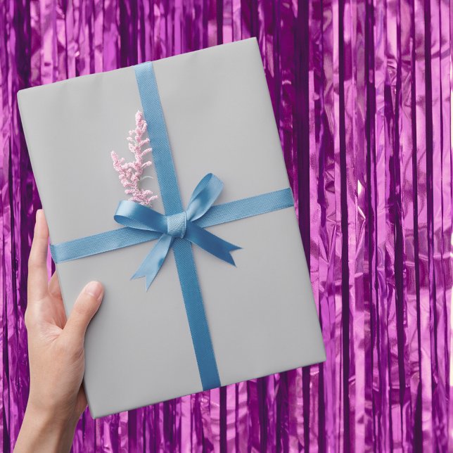 Pure Silver Solid Color Wrapping Paper (Creator Uploaded)