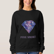 Pure Sparkle Minimalist Diamond Sweatshirt