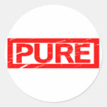 Pure Stamp Classic Round Sticker