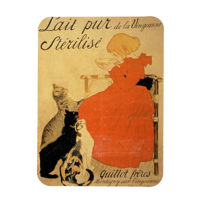 'Pure Sterilized Milk from La Vingeanne', 1894 (co Magnet (Vertical)