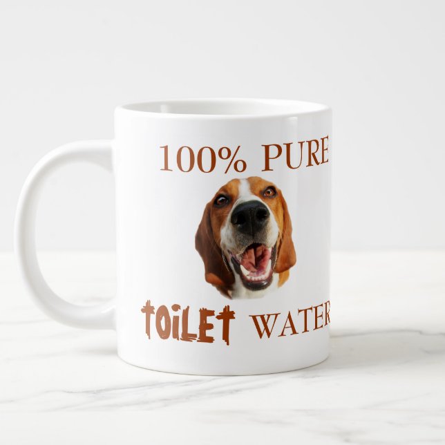 Pure Toilet Water   Giant Coffee Mug (Left)