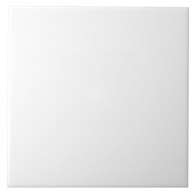 Pure White Ceramic Tile (Front)