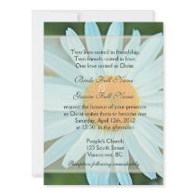 Pure white daisy flower Christian wedding