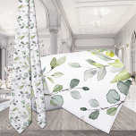 Pure White Eucalyptus Greenery Wedding Neck Tie<br><div class="desc">A greenery-only wedding neck tie featuring watercolor painted eucalyptus stems against a pure white background. Perfect for the groom,  groomsmen and bridal party.</div>