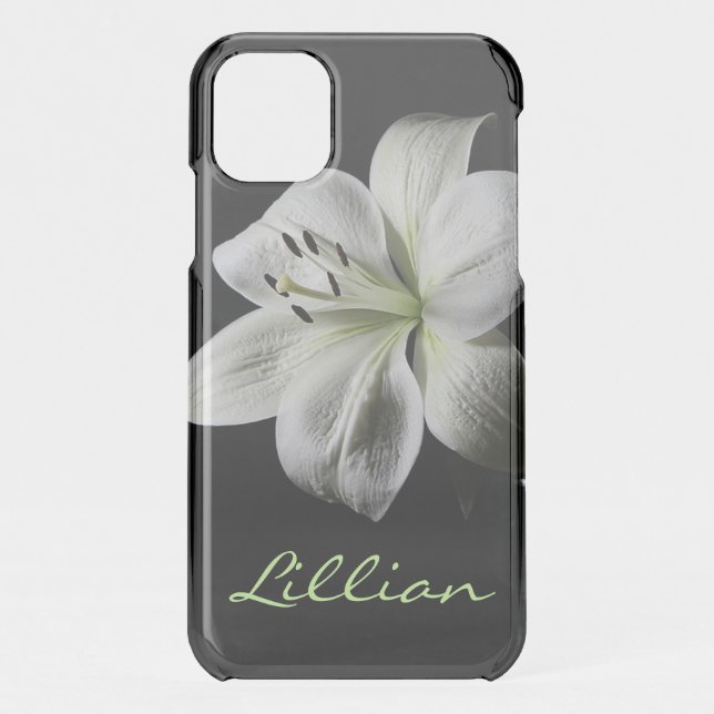 Pure White Lily  Uncommon iPhone Case (Back)