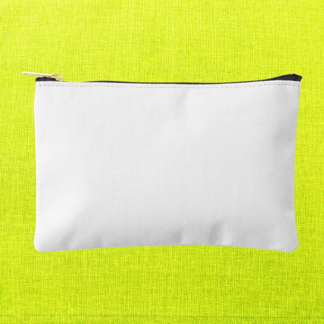 Pure White Solid Color Accessory Pouch (Creator Uploaded)