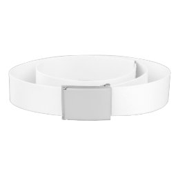 Pure White Solid Color Belt