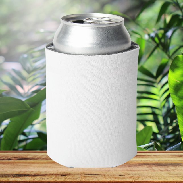 Pure White Solid Color Can Cooler (Creator Uploaded)