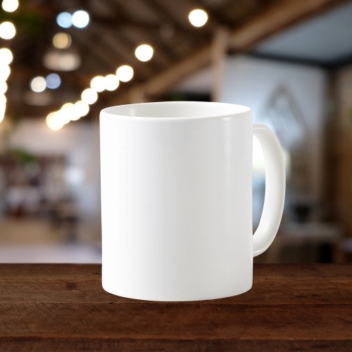Pure White Solid Color Coffee Mug
