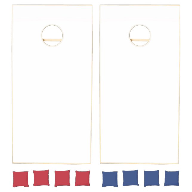 Pure White Solid Color Cornhole Set (Set)
