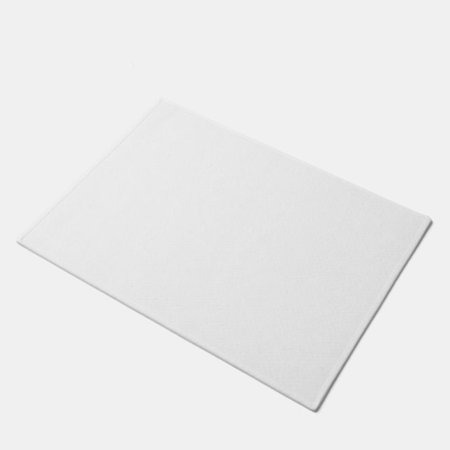 Pure White Solid Color Doormat (Angled)