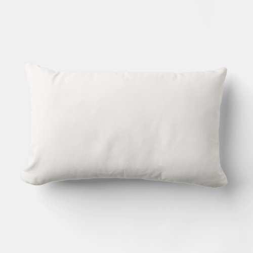 Pure White Solid Color Lumbar Pillow