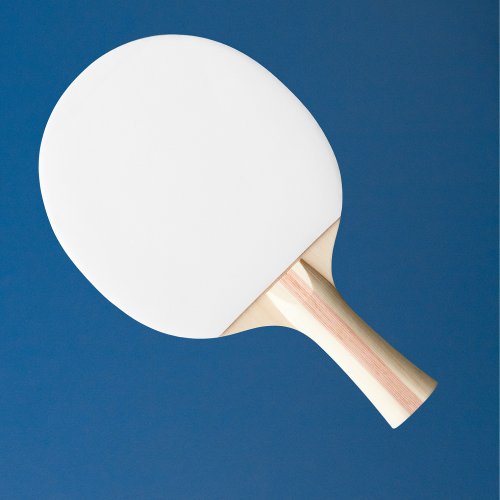 Pure White Solid Color Ping Pong Paddle