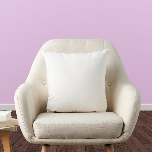 Pure White Solid Color Throw Pillow
