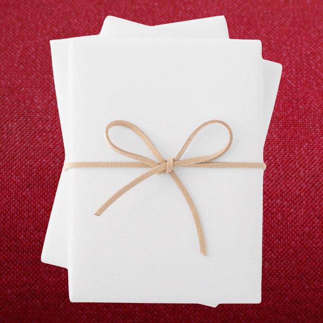 Pure White Solid Color Wrapping Paper Sheets (Creator Uploaded)