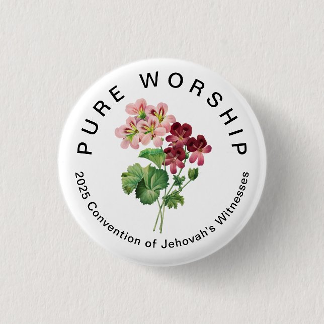 Pure Worship 2025 Convention | JW Button (Front)