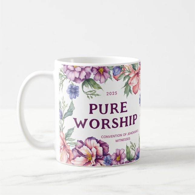 Pure Worship 2025 Convention | JW  Coffee Mug (Left)