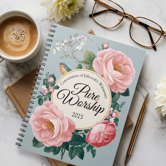 Pure Worship 2025 Convention JW Gifts Spiral Notebook (Creator Uploaded)