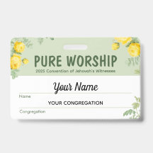 Pure Worship 2025 Convention | JW Name