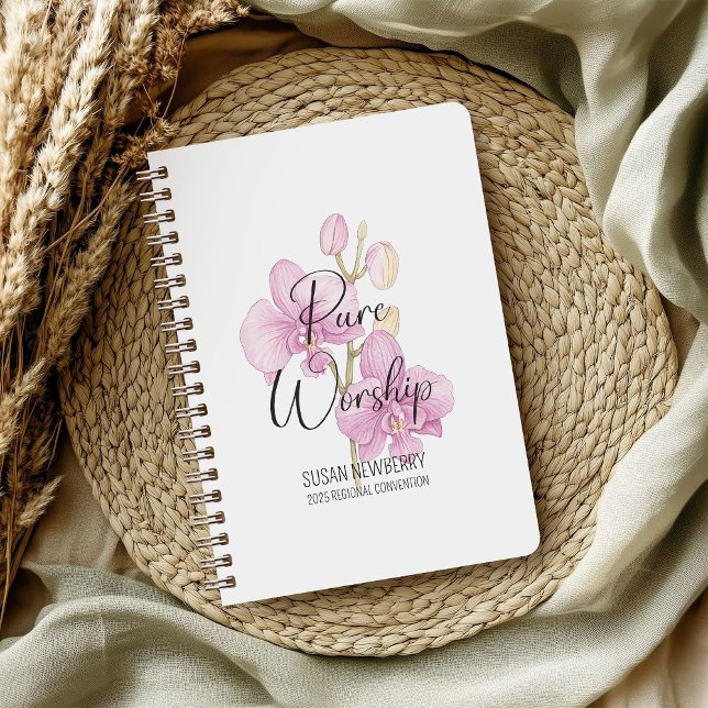 Pure Worship Convention 2-Sided Notebook w Orchids (Creator Uploaded)