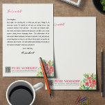 Pure Worship JW 2025 Convention Letter Writing Letterhead<br><div class="desc">Celebrate the joy and spiritual encouragement of the 2025 “Pure Worship” Convention with this beautifully designed JW Letter Writing perfect for sharing uplifting thoughts with friends,  family,  and fellow believers. It's perfect for writing convention letters and invites.</div>